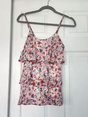 Candie's Pink Floral Sleeveless Top